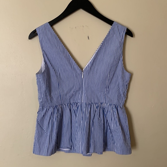 J Crew Peplum Sleeveless Blouse - Picture 2 of 4